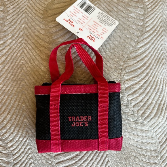 Trader Joe’s Micro Tote with Grocery Bag 2-in-1 Mini Tote Foldable Reusable Bag - Picture 2 of 5